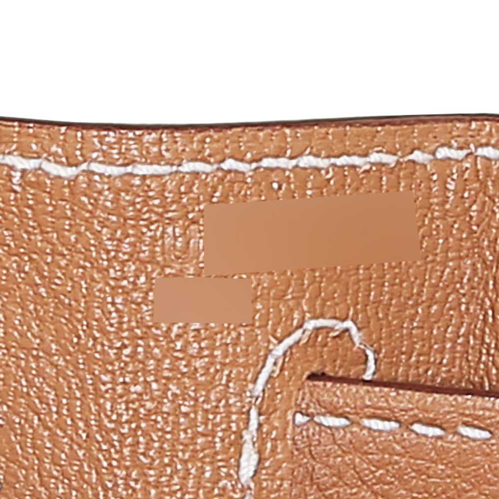 Hermès Kelly 28 cm handbag in gold togo leather C… - image 6