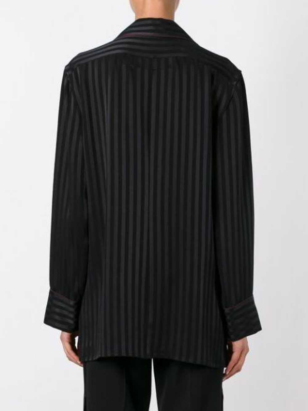 Givenchy Givenchy Black Striped Silk Pyjama Shirt - image 6