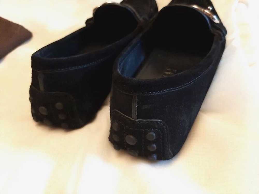 Gucci Black Suede Interlocking G Loafers - image 7