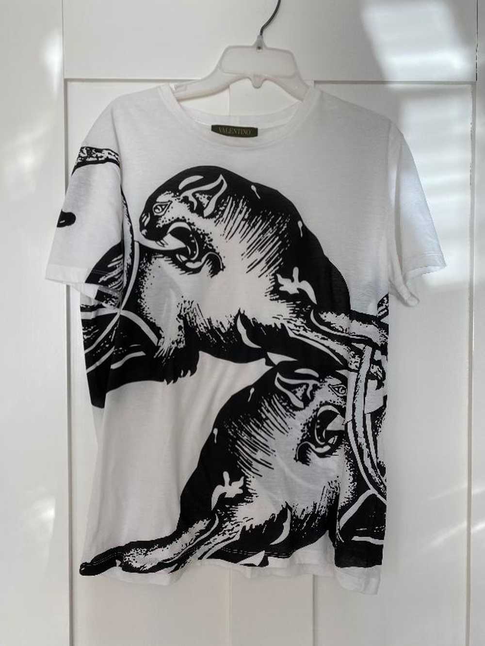 Valentino Valentino Black & White Printed T-Shirt - image 2