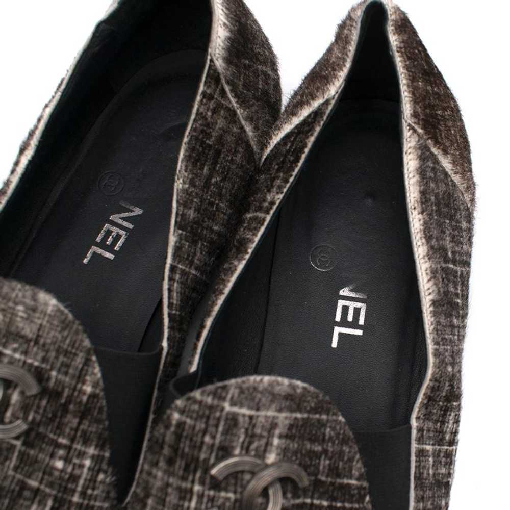 Managed by hewi Chanel Pony Hair Check CC Loafers - image 8