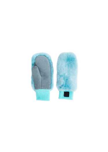 FurbySD FurbySD Blue Chinchilla Fur Mittens