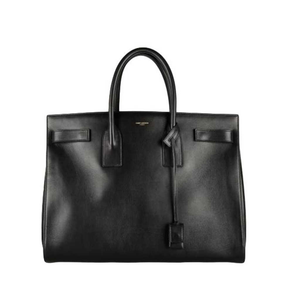 Saint Laurent Saint Laurent Black Medium Leather … - image 1