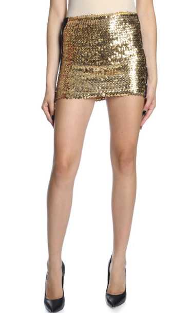 Faith Connexion Faith Connexion gold sequin mini s