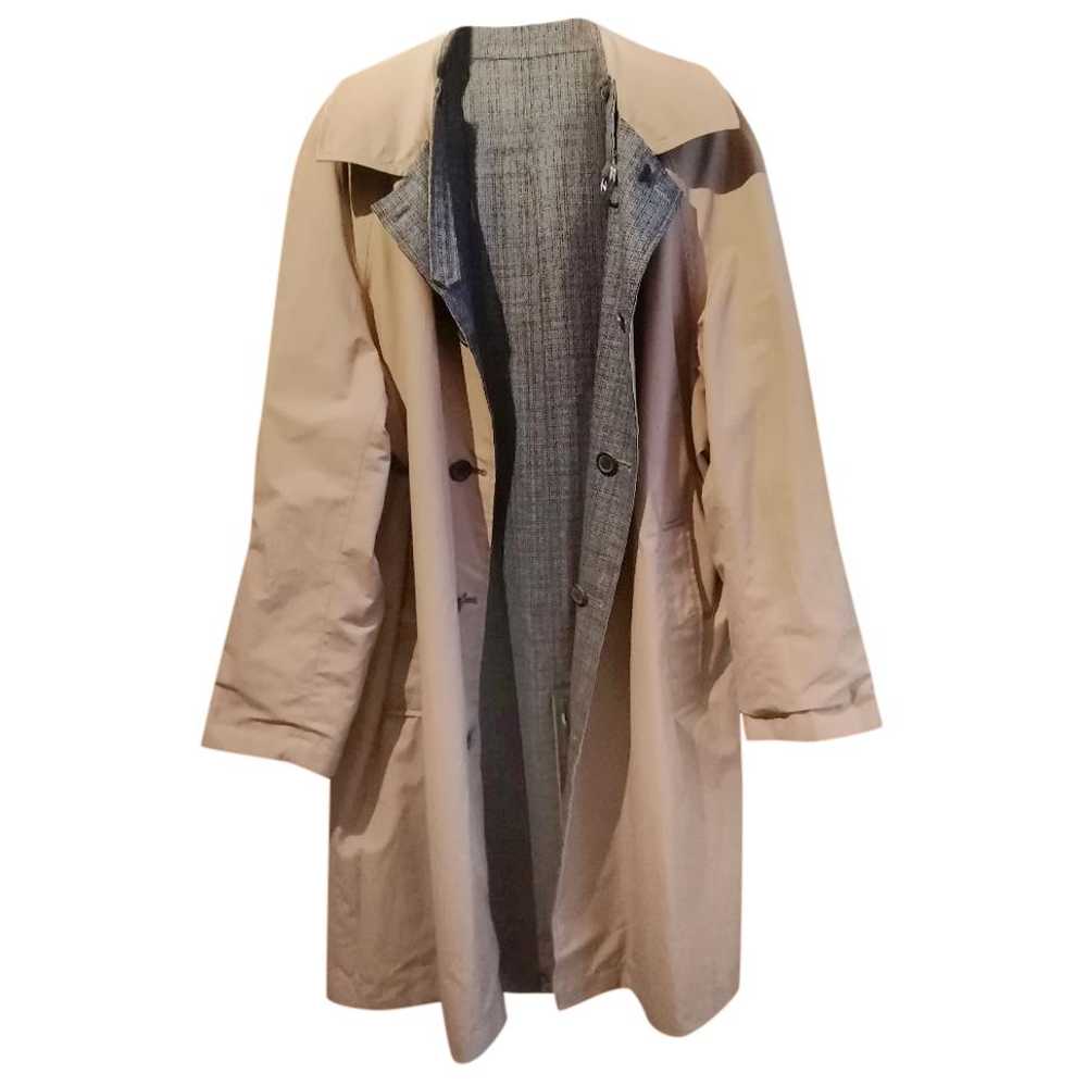 Lanvin Lanvin Grey Check Tweed & Tan Reversible M… - image 1