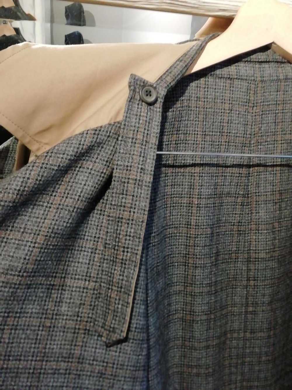 Lanvin Lanvin Grey Check Tweed & Tan Reversible M… - image 5