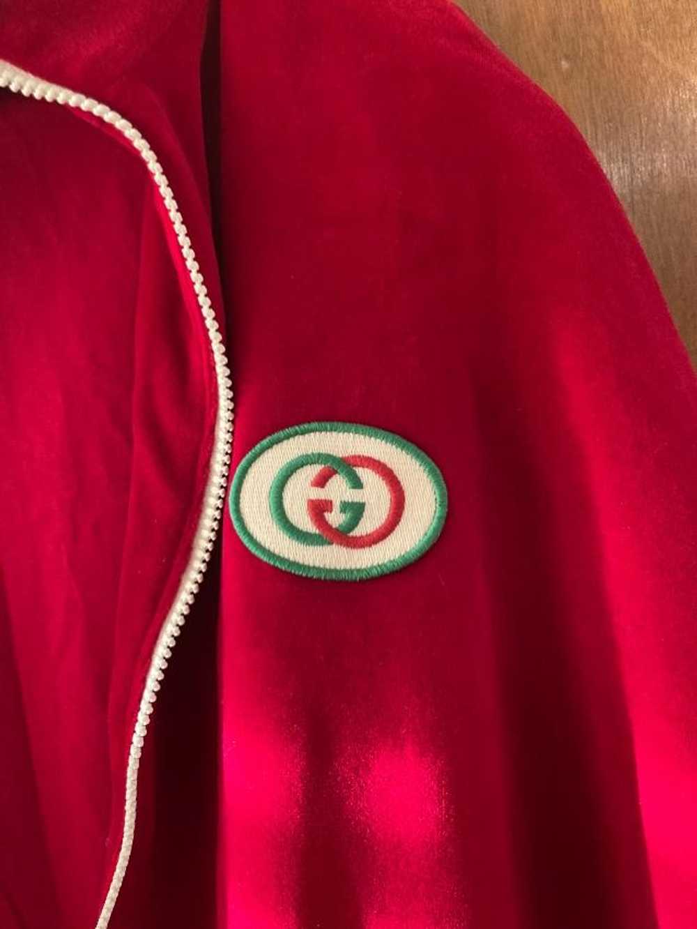 Gucci Red Chenille Kimono Jacket - image 10