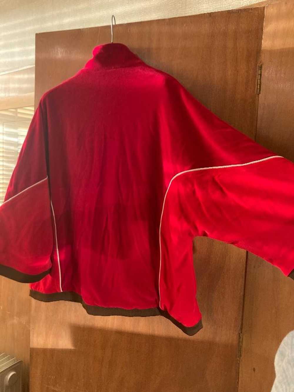 Gucci Red Chenille Kimono Jacket - image 2