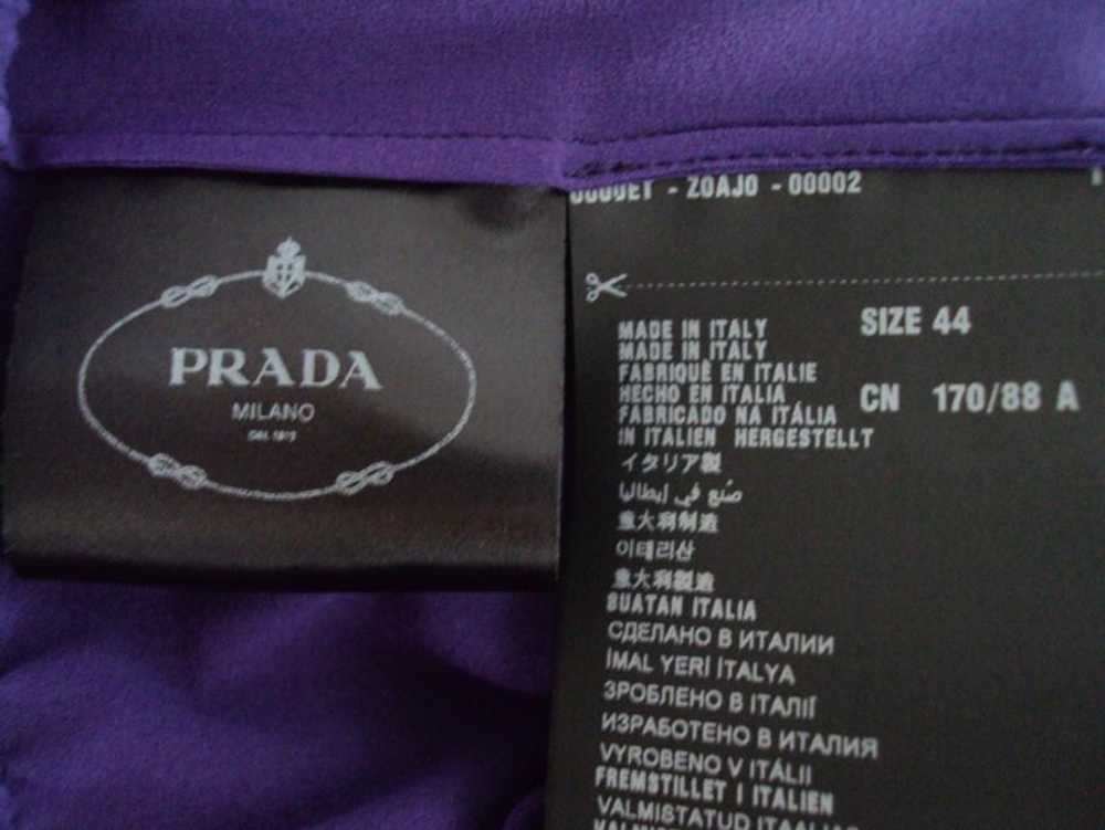 Prada Prada Purple & Black Silk Blouse - image 5