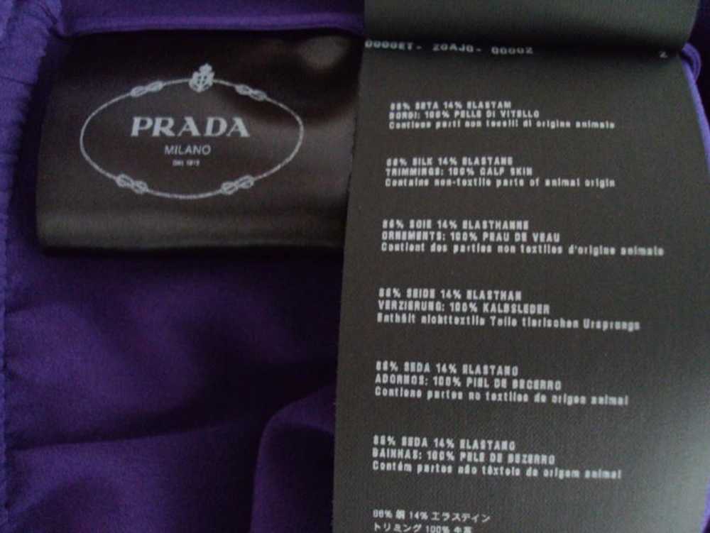 Prada Prada Purple & Black Silk Blouse - image 6