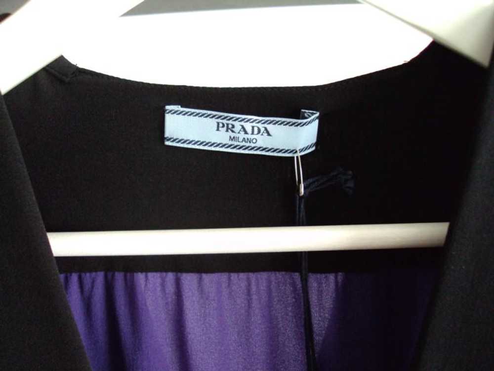 Prada Prada Purple & Black Silk Blouse - image 9