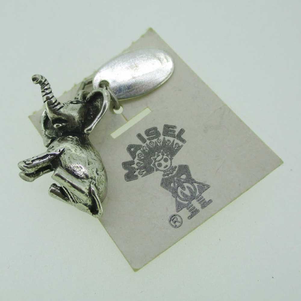 Sterling Silver Baby Elephant Like Horton Hears A… - image 2