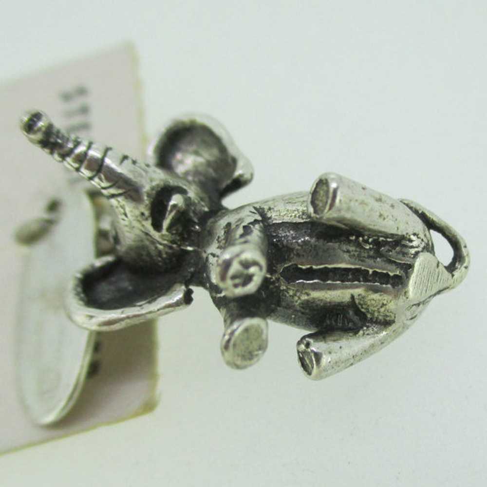 Sterling Silver Baby Elephant Like Horton Hears A… - image 5