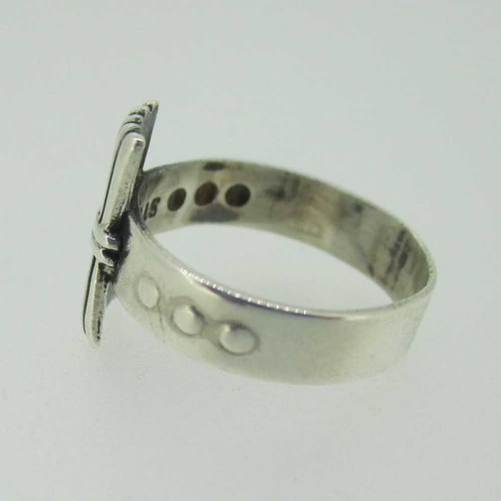Sterling Silver Camp Fire Girls Ring Size 3.5 - image 5