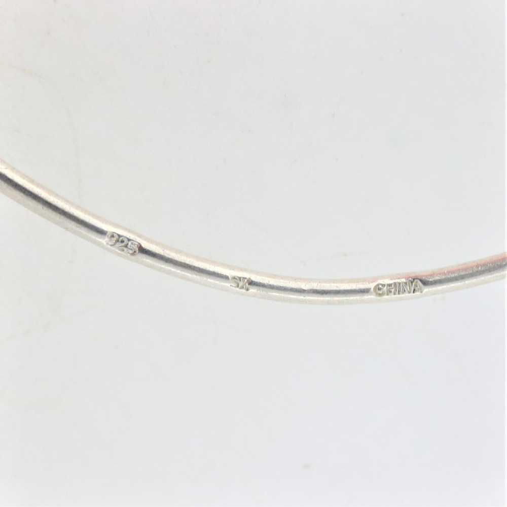 Sterling Silver Bangle Bracelets with Nine Pieces… - image 4