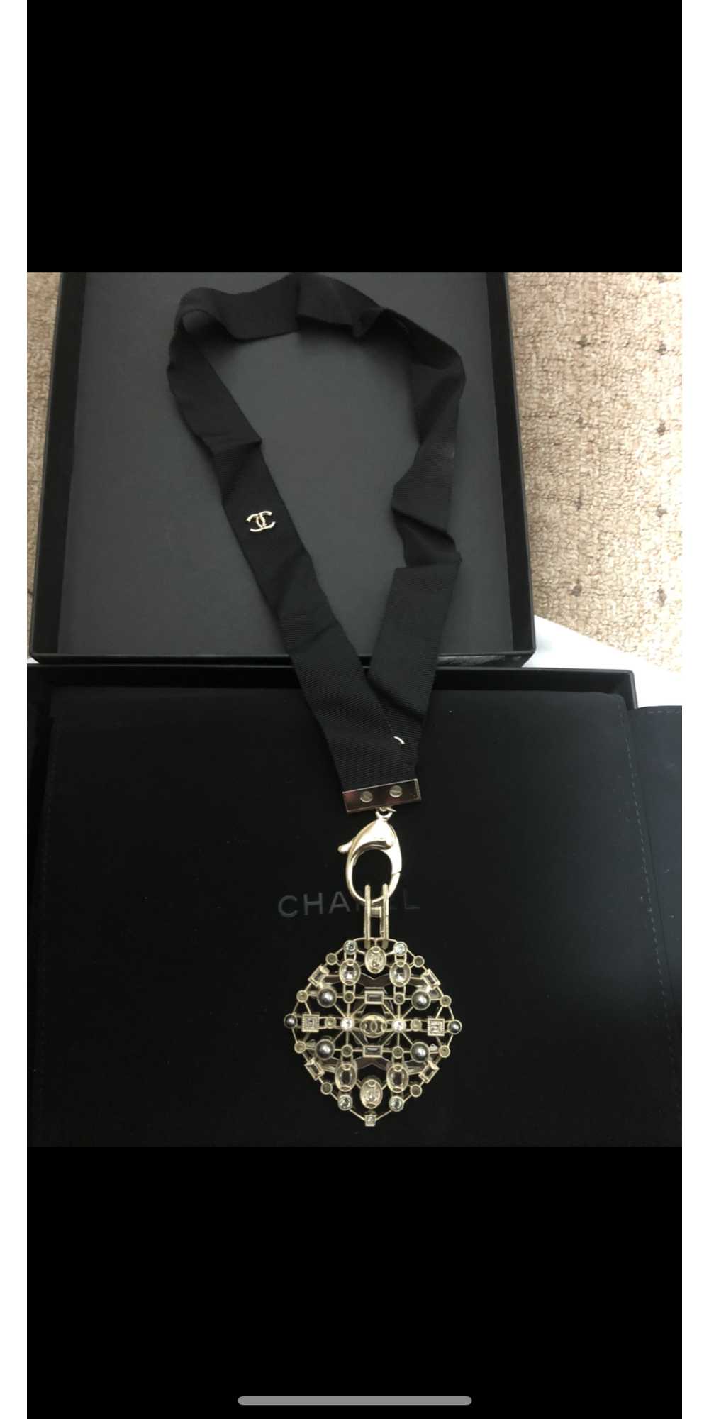 Chanel Chanel Crystal Embellished Detachable Pend… - image 9