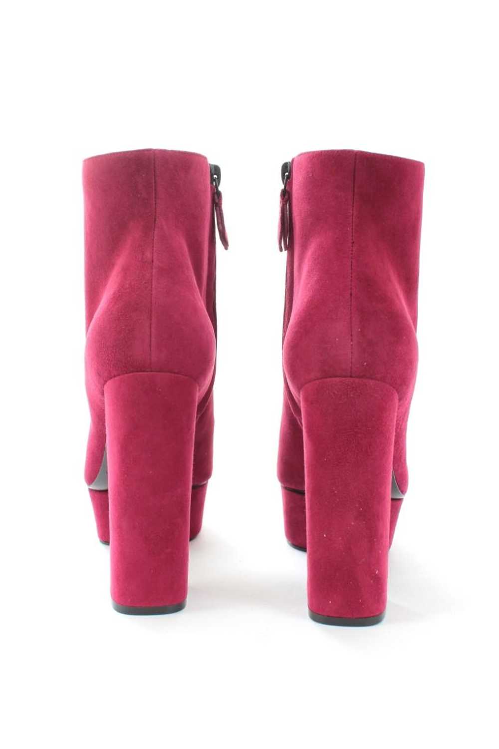 Casadei Casadei pink suede platform ankle boots - image 3