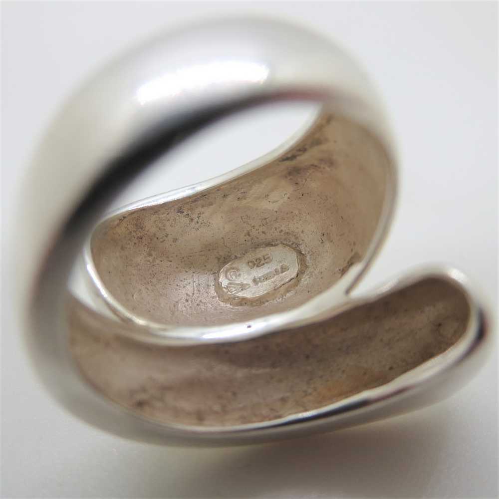 Vintage Sterling Silver India Modern Design Ring … - image 5
