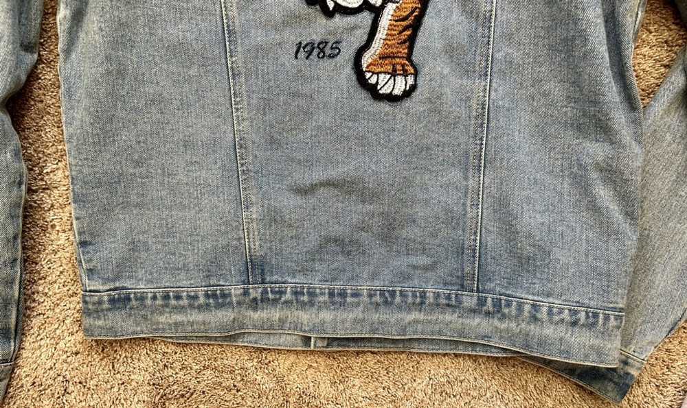 Streetwear Liquor N Poker Stitched Denim Jacket - image 11