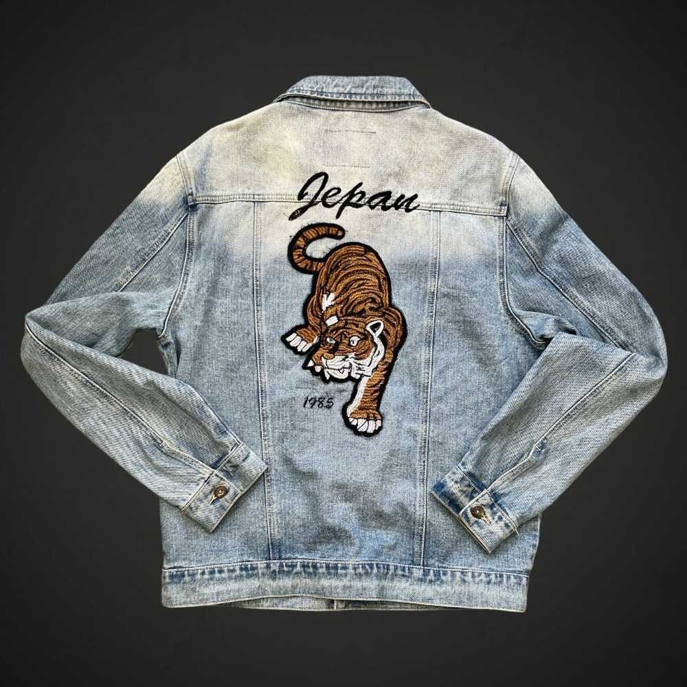 Streetwear Liquor N Poker Stitched Denim Jacket - image 2