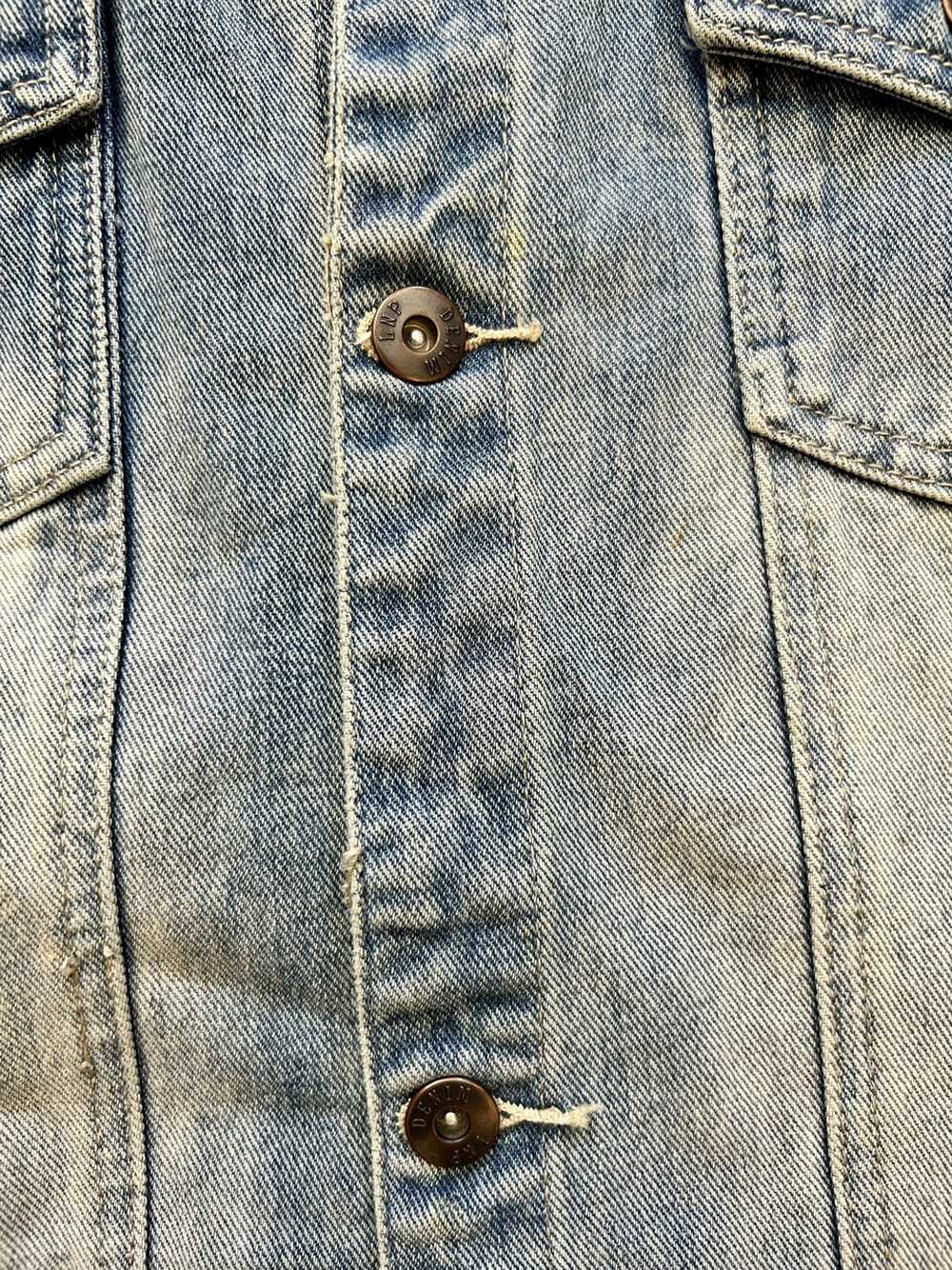 Streetwear Liquor N Poker Stitched Denim Jacket - image 6