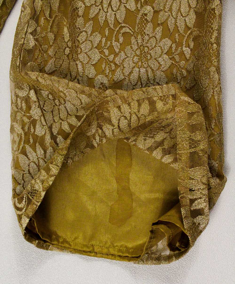 1980s Gold Lace Gaucho Pants - image 5