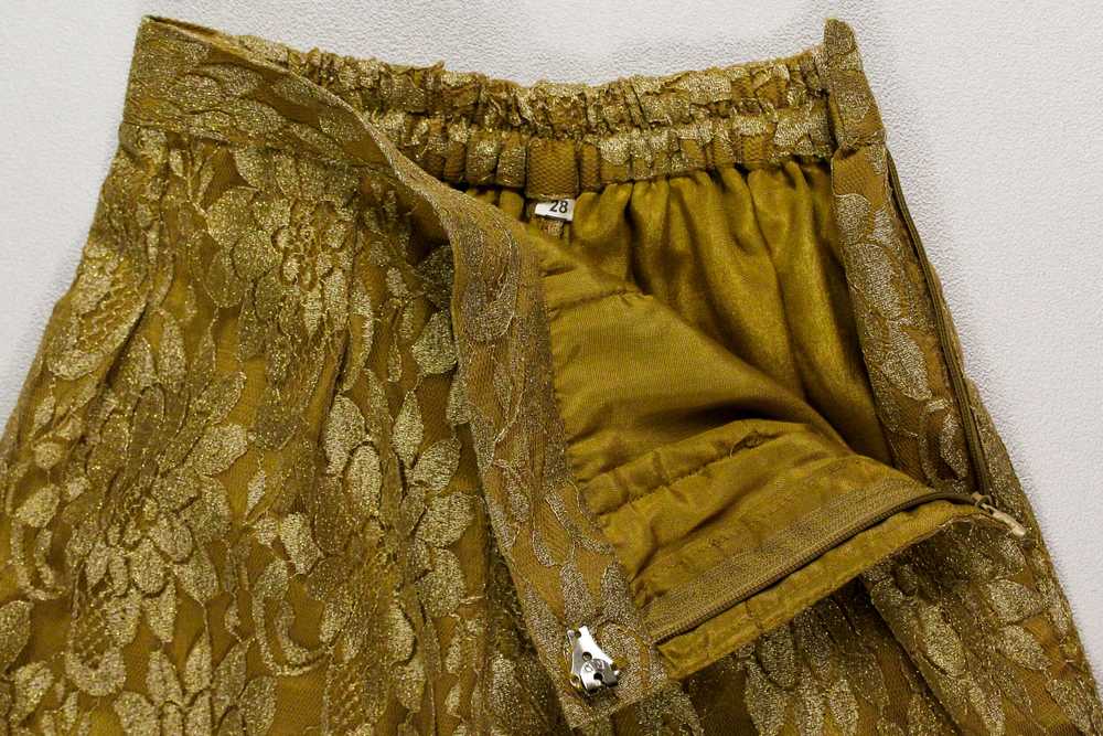 1980s Gold Lace Gaucho Pants - image 6