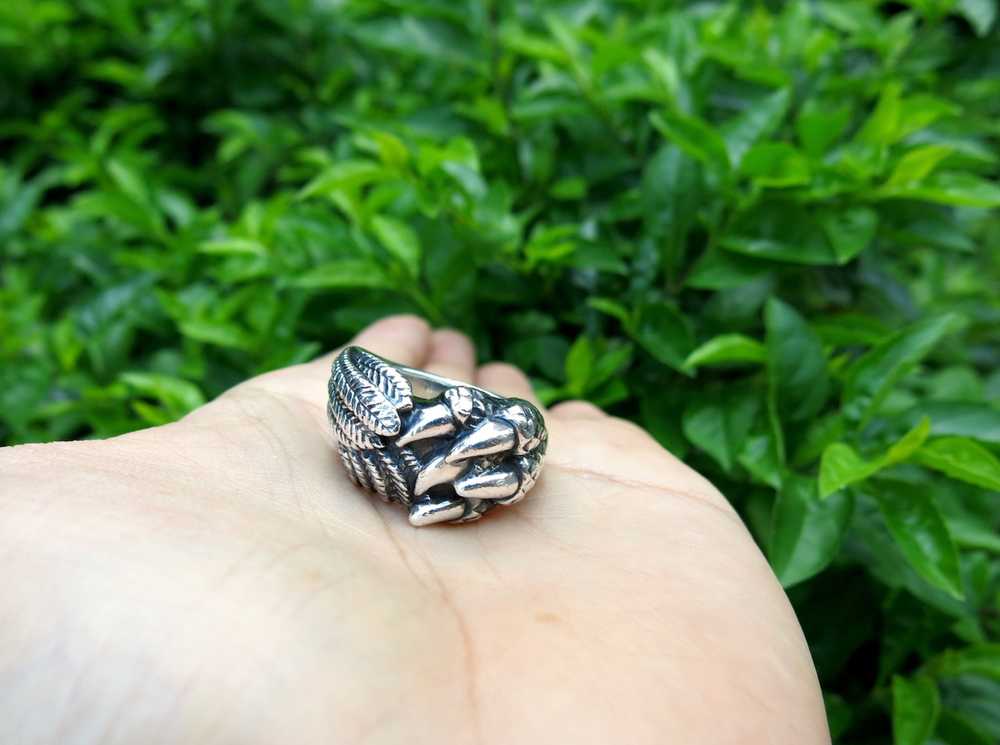 Yohji Yamamoto Silver 950 Claw Ring - image 1