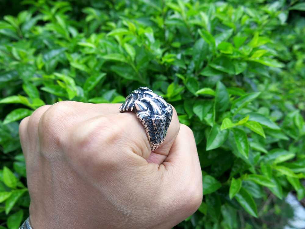 Yohji Yamamoto Silver 950 Claw Ring - image 2