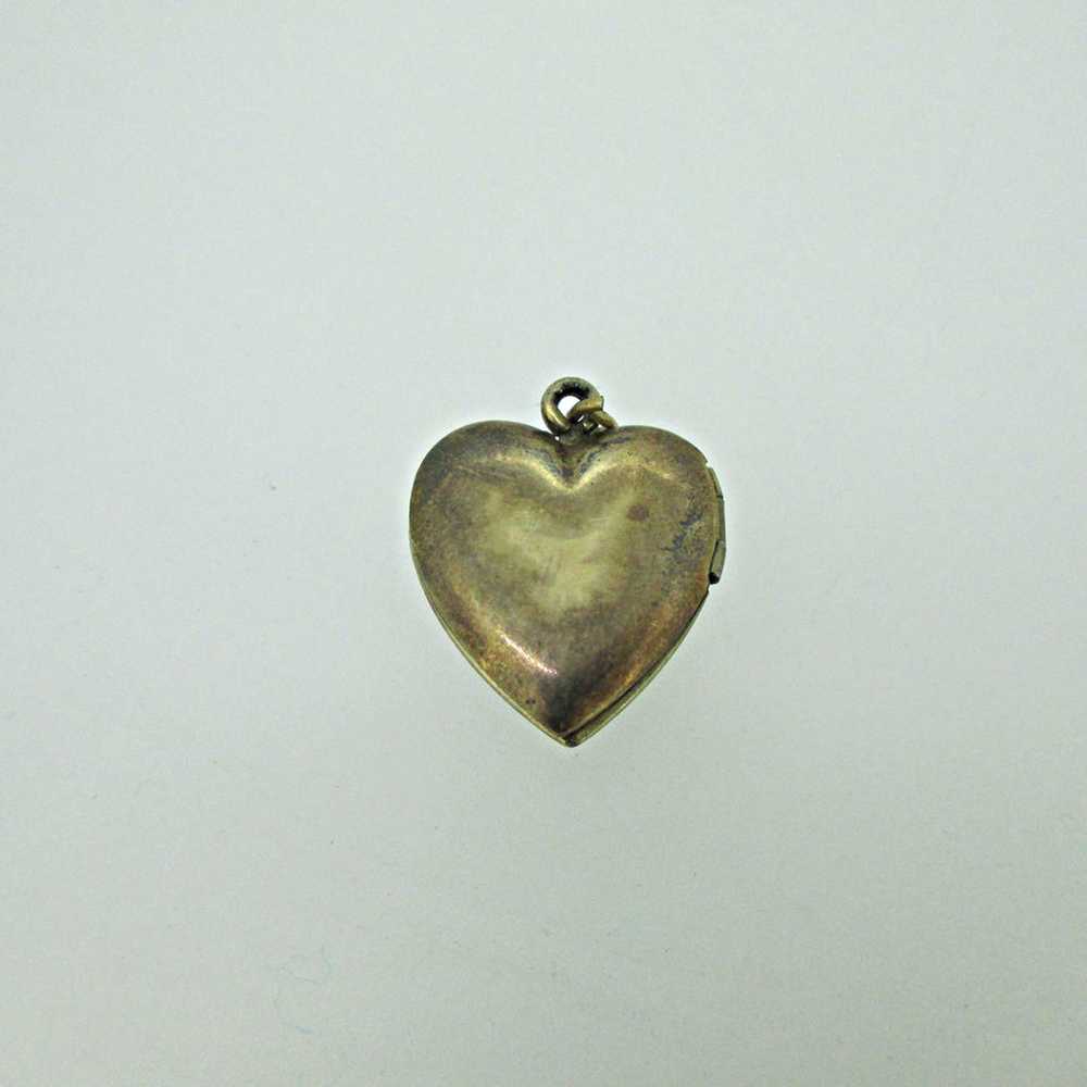 Gold Filled Gold Toned Heart Photo Locket with Ma… - image 3