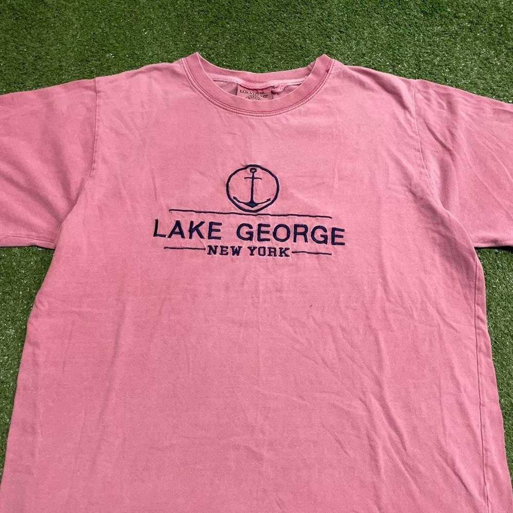 Vintage Vintage Lake George Embroidered Spellout … - image 2