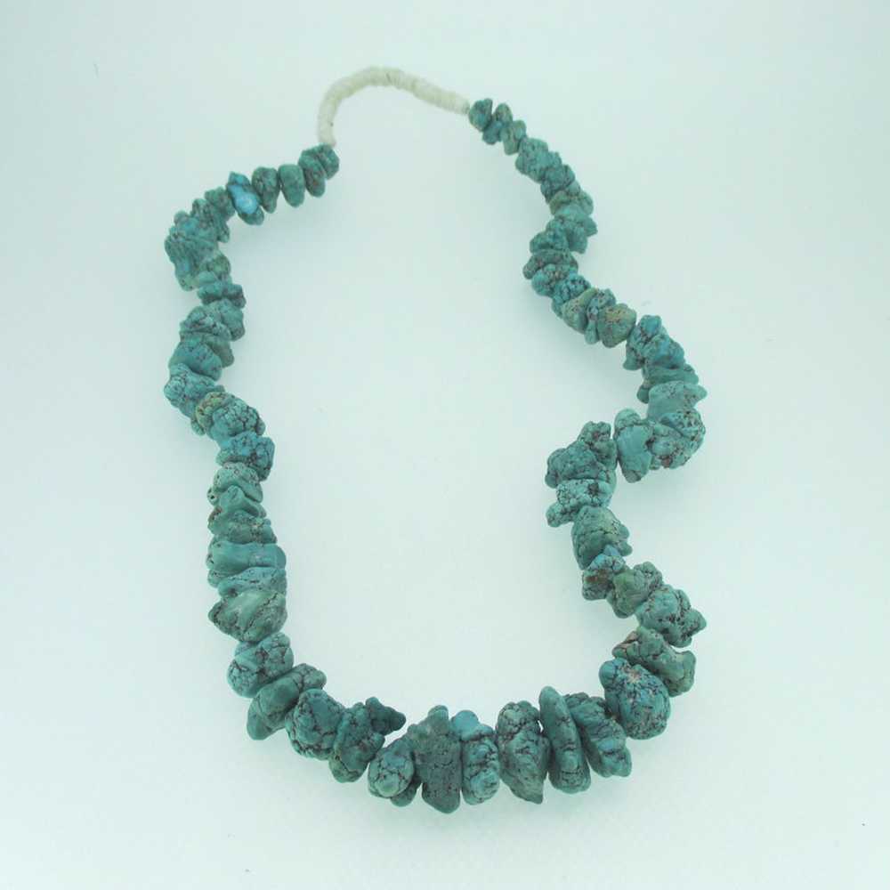 String Turquoise Nugget Necklace - image 2