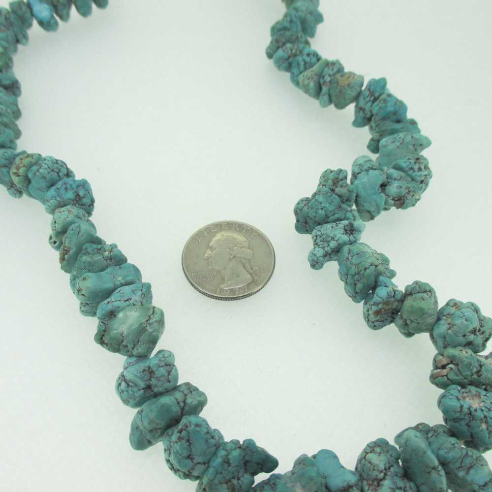 String Turquoise Nugget Necklace - image 9