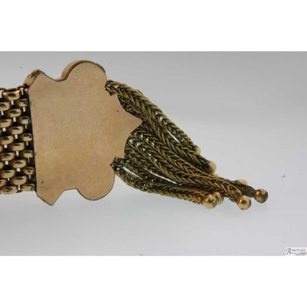 Victorian Yellow Gold Filled Waltz Bracelet W/ Se… - image 3