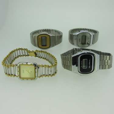 Lot of 4 Vintage Citizen Delphi II and Quintel Qua