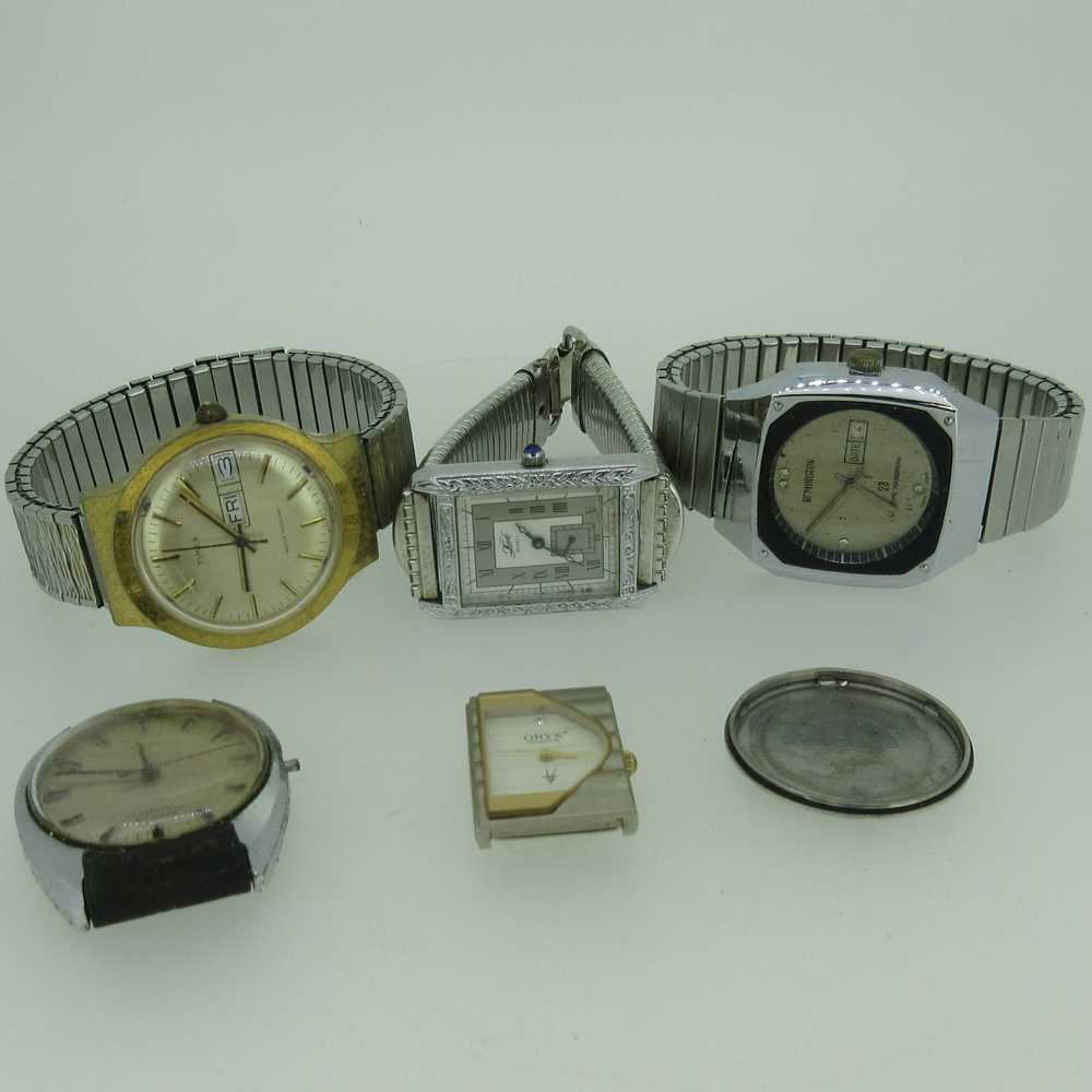 Lot of 5 Vintage Mechanical and Quartz Watches Pa… - image 1