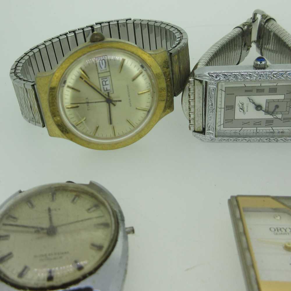 Lot of 5 Vintage Mechanical and Quartz Watches Pa… - image 2