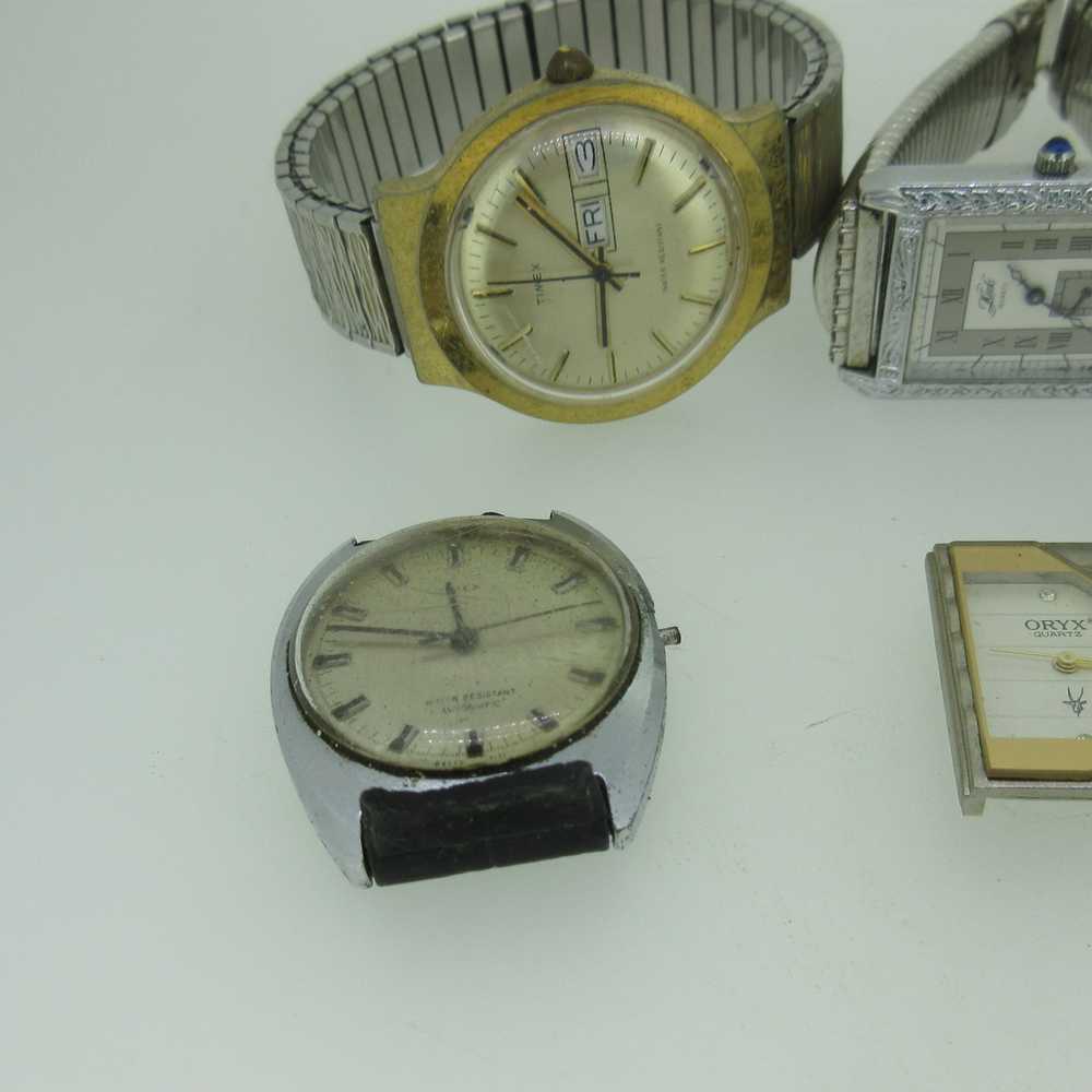 Lot of 5 Vintage Mechanical and Quartz Watches Pa… - image 5