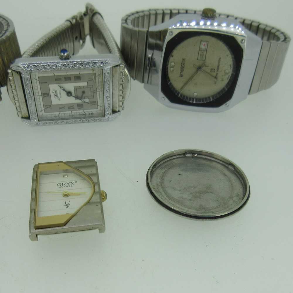 Lot of 5 Vintage Mechanical and Quartz Watches Pa… - image 6