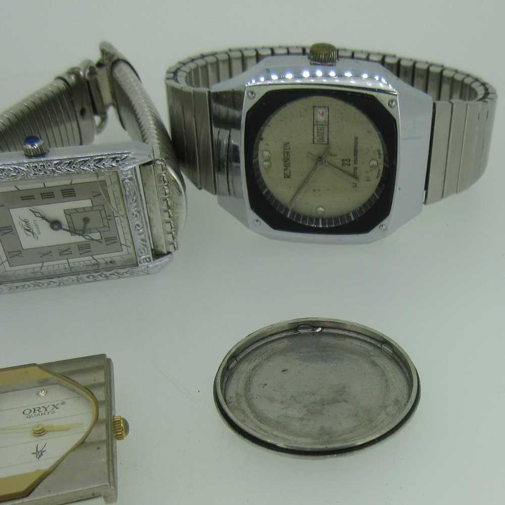 Lot of 5 Vintage Mechanical and Quartz Watches Pa… - image 7