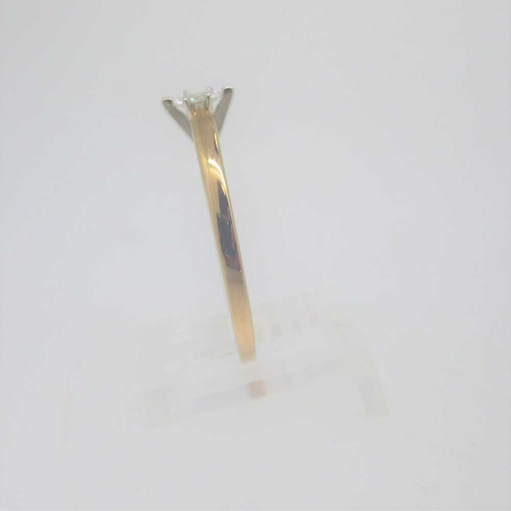 10k Yellow Gold Fabrikant 1/10ct Marquise Cut Sol… - image 3