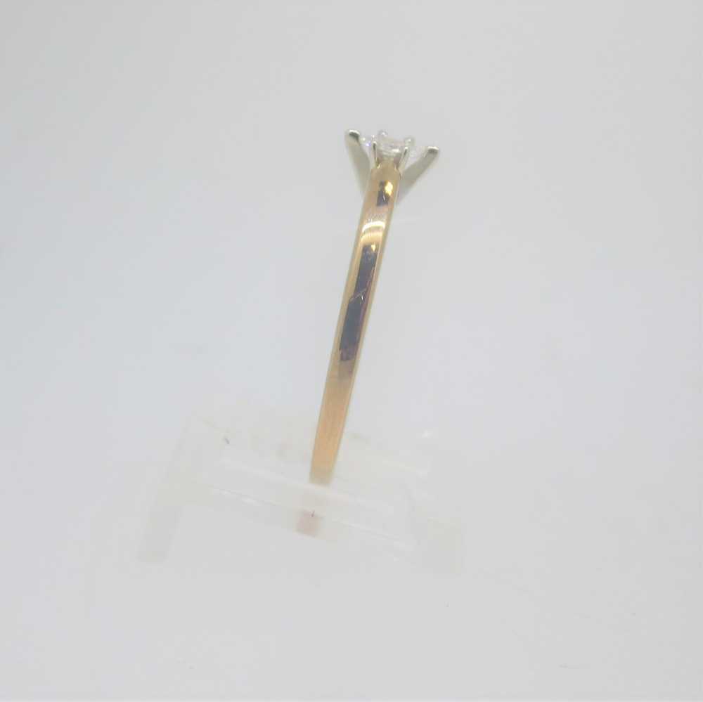 10k Yellow Gold Fabrikant 1/10ct Marquise Cut Sol… - image 4