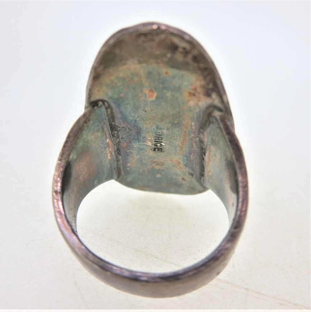 Sterling Silver W.J. Brice Initial G Ring Size 6 - image 6