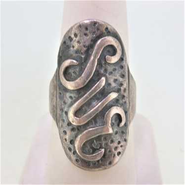 Sterling Silver Initial Sue Ring Size 8 - image 1