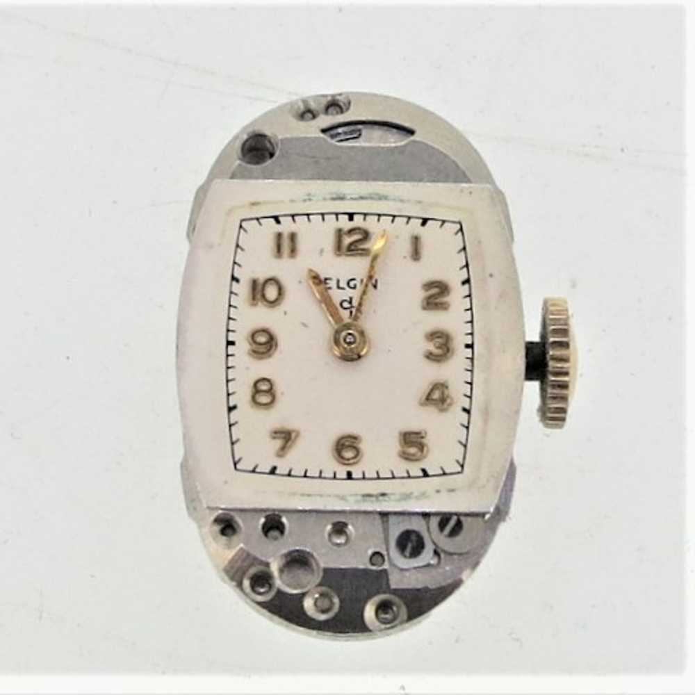 Vintage 1951 Elgin 541 15j wristwatch movement in… - image 1