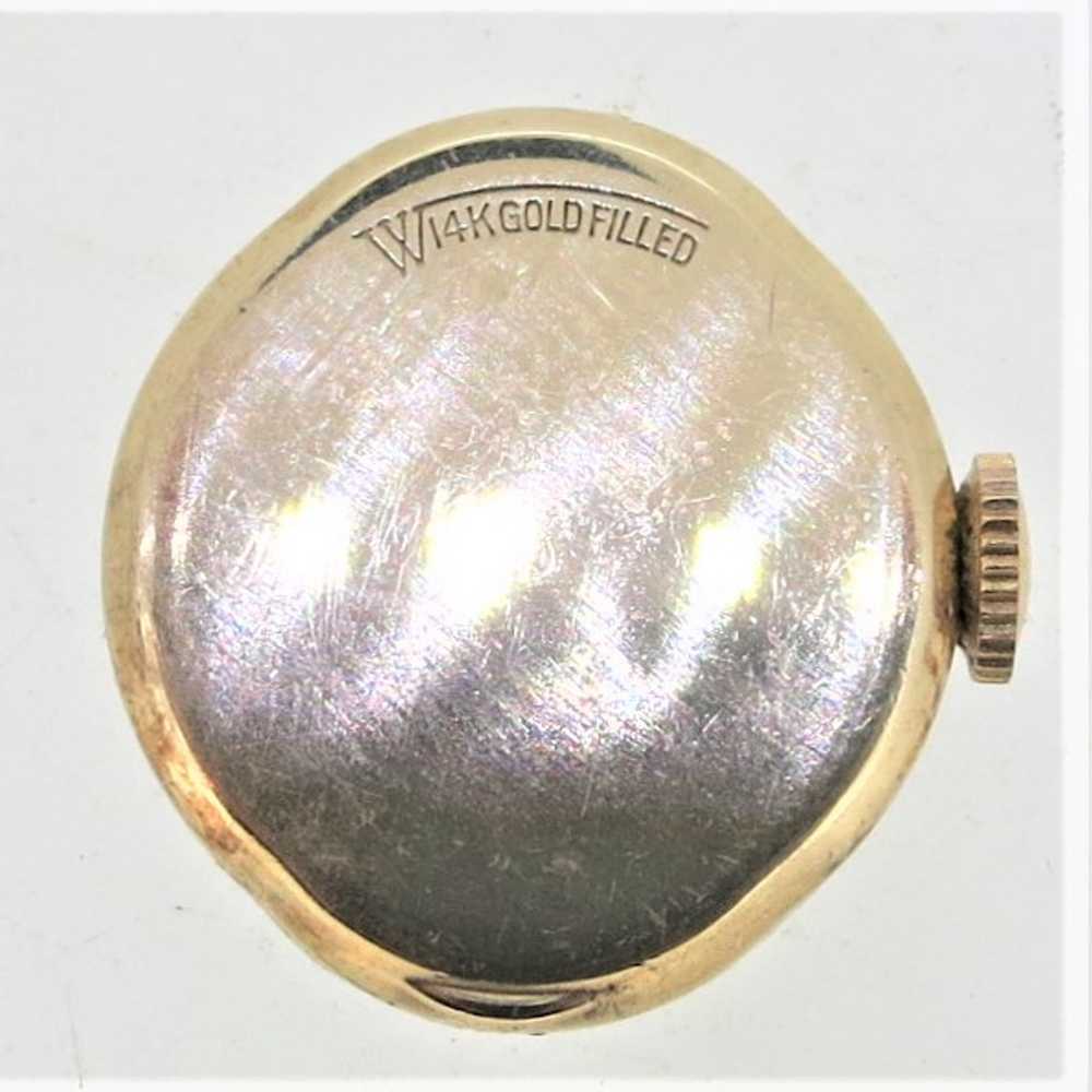Vintage 14K Gold filled Elgin 21j wristwatch move… - image 3