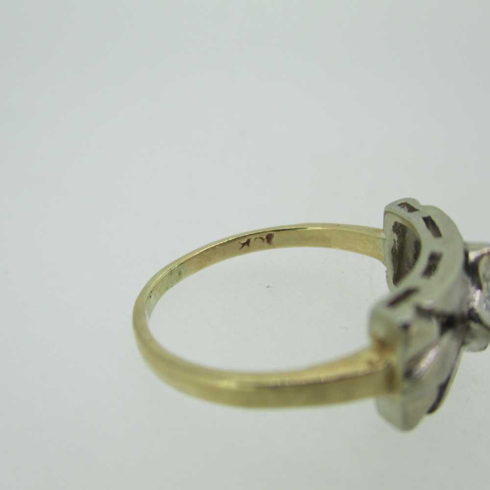 Vintage 10k Yellow Gold Approx .15ct Round Brilli… - image 6