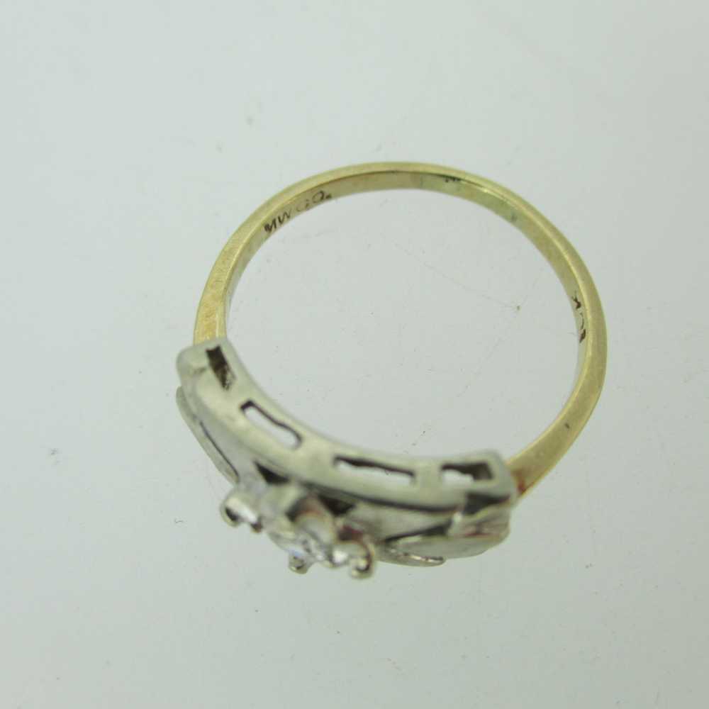 Vintage 10k Yellow Gold Approx .15ct Round Brilli… - image 7