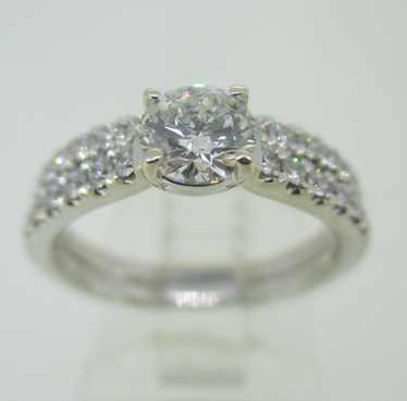 14k White Gold GIA Certified .52ct Round Brilliant