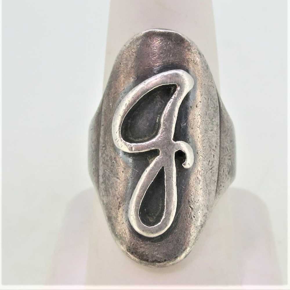 Sterling Silver Letter Initial G Monogram Size 8 … - image 1